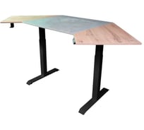 Угловой дизайн-стол StolStoya с регулируемой высотой Аэростол на раме Мотор SE211BAERLCHL