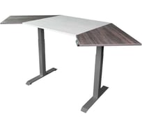 Угловой дизайн-стол StolStoya с регулируемой высотой Аэростол на раме Мотор SE211GAERMPM