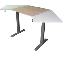 Угловой дизайн-стол StolStoya с регулируемой высотой Аэростол на раме Мотор SE211GAERDSWDS