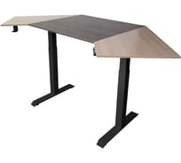 Угловой дизайн-стол StolStoya с регулируемой высотой Аэростол на раме Мотор SE211BAERDSMDS