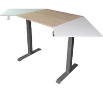 Угловой дизайн-стол StolStoya с регулируемой высотой Аэростол на раме Мотор SE211GAERWDSW