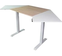 Угловой дизайн-стол StolStoya с регулируемой высотой Аэростол на раме Мотор SE211WAERDSWDS