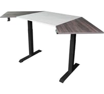 Угловой дизайн-стол StolStoya с регулируемой высотой Аэростол на раме Мотор SE211BAERMPM