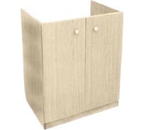 Тумба под мойку Melodia della vita 60х60, дуб молочный, две двери 30978
