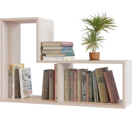 Книжная полка СОКОЛ беленый дуб ПК-9 ПК9Бд5