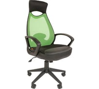 Компьютерное кресло CHAIRMAN 840 black TW светло-зеленый 00-07070036