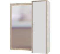 Настенный шкаф СОКОЛ с зеркалом дуб сонома/белый ПЗ-4 ШОПЗ4Сб6