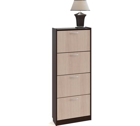 Тумба для обуви СОКОЛ венге/беленый дуб ТО-24 ШОТО24В5б5