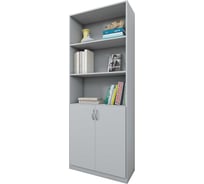 Шкаф полуоткрытый с дверьми Альянс мебель ХИТ 800x370x1925 К-10 Серый