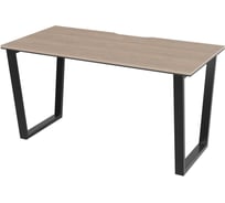 Стол письменный на В-каркасе Альянс мебель ПРЕГО ОФИС 1600х800х750 ПОСП-16.8В Дуб экспрессив песочный/Антрацит