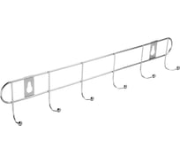 Настенная вешалка VETTA эконом металл, 6 крючков, 32,5x5х3,5 см 465-165