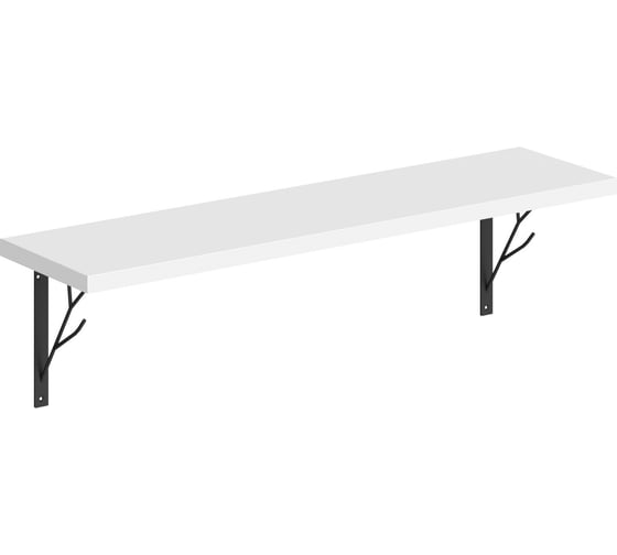 Полка SKYLAND SH1-TREE с полкодержателями белый 830x220x222 COFFEE 00-07067487 1