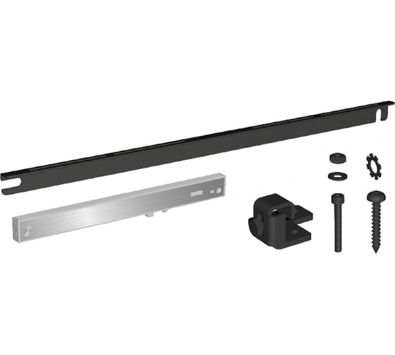 Доводчик для дверей Valcomp SILENT-STOP ROC DESIGN, черный матовый 321-090