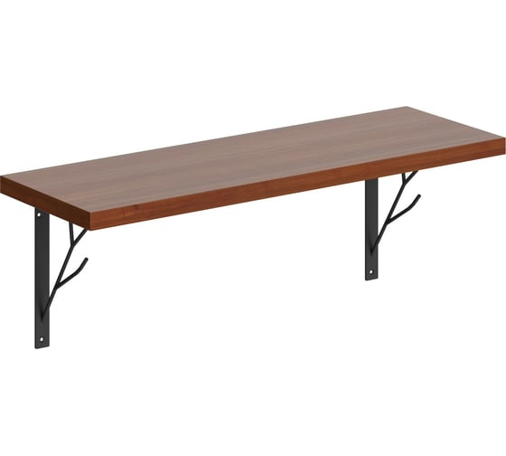 Полка SKYLAND SH1-TREE с полкодержателями орех французский 830x220x222 COFFEE 00-07067508