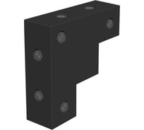 Декоративный металлический уголок Valcomp ЛОФТ 75х75x25 мм, черный матовый 2212007