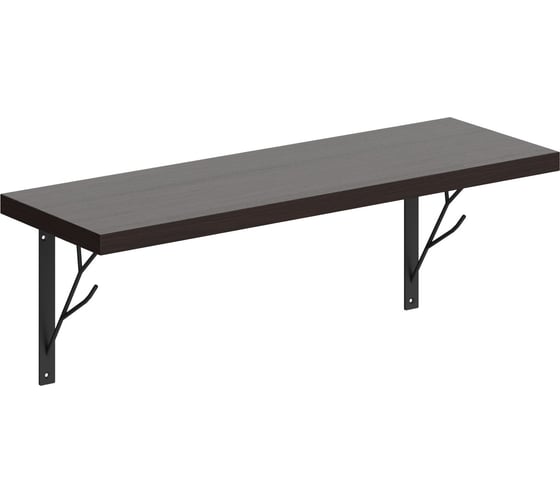 Полка SKYLAND SH2-TREE с полкодержателями венге магия 630x220x222 COFFEE 00-07067496