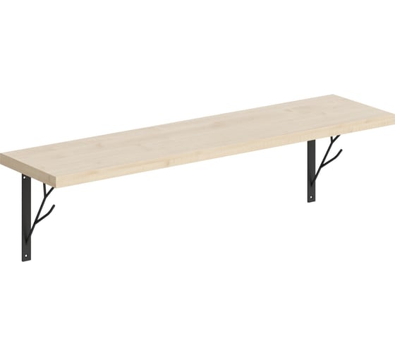 Полка SKYLAND SH1-TREE с полкодержателями клен 830x220x222 COFFEE 00-07067666 1