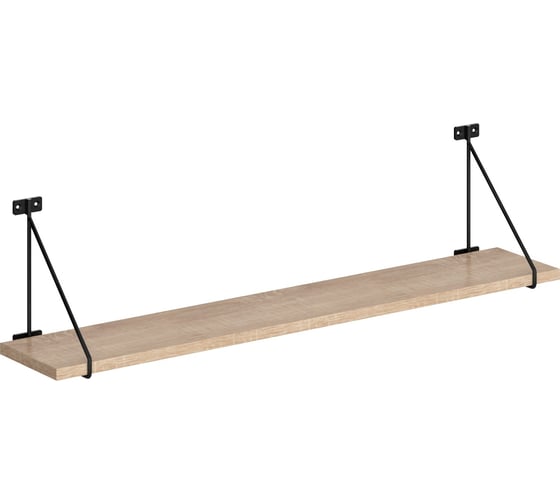 Полка SKYLAND SH3-BAR с полкодержателями дуб сонома светлый 860x166x209 COFFEE 00-07067670 1