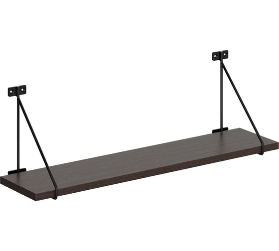 Полка SKYLAND SH3-BAR с полкодержателями легно темный 860x166x209 COFFEE 00-07067652 1
