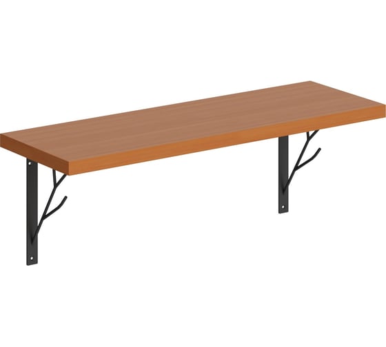 Полка SKYLAND SH2-TREE с полкодержателями груша ароза 630x220x222 COFFEE 00-07067503