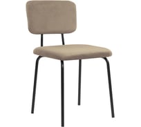 Стулья BRABIX CF-090, КОМПЛЕКТ 4 шт., черный каркас, ткань бежевая, 533251