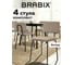 Стулья BRABIX CF-090, КОМПЛЕКТ 4 шт., черный каркас, ткань бежевая, 533251 2
