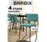 Стулья BRABIX CF-090, КОМПЛЕКТ 4 шт., черный каркас, ткань зеленая, 533253 2