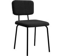 Стулья BRABIX CF-080, КОМПЛЕКТ 4 шт., черный каркас, букле черный, 533244