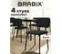 Стулья BRABIX CF-080, КОМПЛЕКТ 4 шт., черный каркас, букле черный, 533244 2