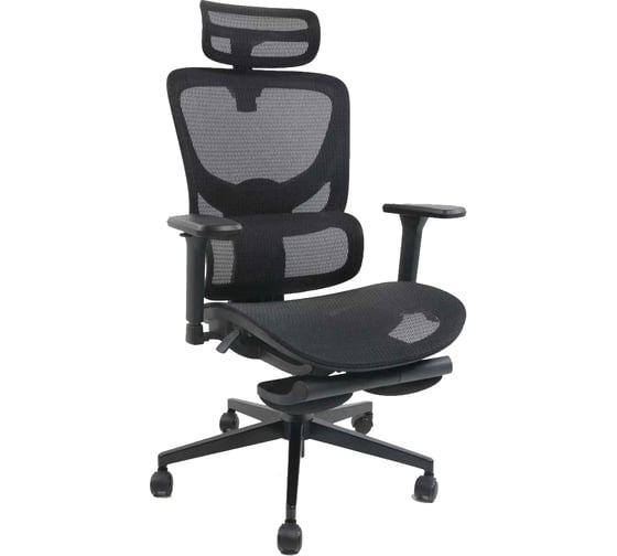 Кресло ФЕЛИКС EQ-9081ZK-G Сетка, регул.подголовник, 4D подлокот., МБ, 350 мм нейлон.база ТК-002994000186