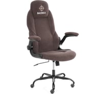 Кресло Tetchair BAZUKA metalBL велюр, коричневый, 6 25044