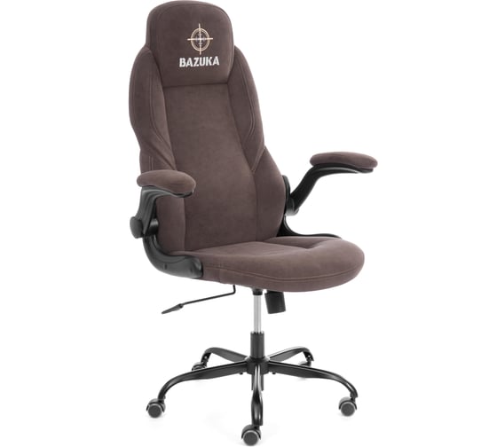 Кресло Tetchair BAZUKA metalBL велюр, коричневый, 6 25044 1