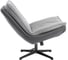 Кресло лаунж Tetchair Cosmo велюр/букле (HYP)/экокожа, светло-серый/графит 25274 2