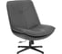 Кресло лаунж Tetchair Cosmo экокожа, графит 25275 1