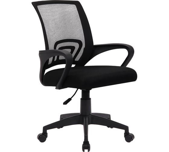 Кресло Cromex Top CH-695, с подлокотниками, сетка, черное, ткань TW, 533065