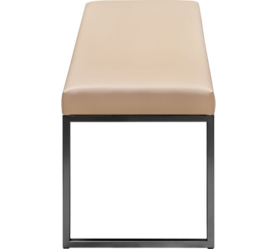 Банкетка GreenWeen ALBA черная/экокожа Light Beige GW-ALBA-LEA-110B-LB