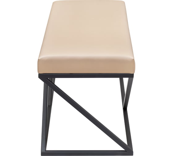 Банкетка GreenWeen ZUMA черная/экокожа Light Beige GW-ZUMA-LEA-110B-LB