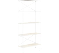 Стеллаж GreenWeen KARIN-800 белый, керамика слоновая кость 1750x800x300 GW-KARIN-800-W-KI