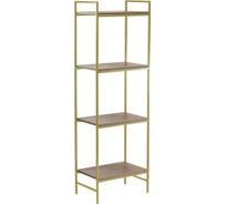 Стеллаж GreenWeen ALTO золотой, ЛДСП Робиния, 450x300x1450 GW-ALTO-450G-LD-R