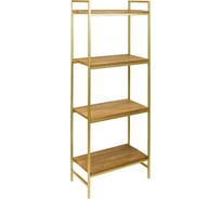 Стеллаж GreenWeen ALTO золотой, дуб, 550x300x1450 GW-ALTO-550W-G
