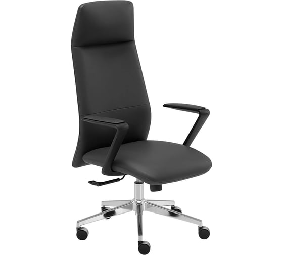 Кресло компьютерное GRAMBER модель (черный, хром) D12 1