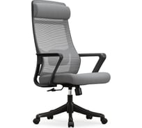 Кресло компьютерное GRAMBER модель  (серый, черный пластик) D03
