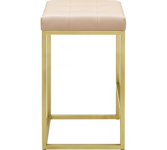 Полубарный стул GreenWeen SOHO золотой/экокожа Light Beige GW-SOHO-G-LEA-LB