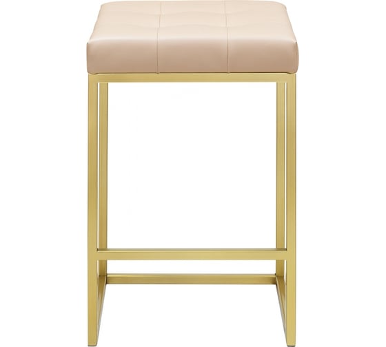 Полубарный стул GreenWeen SOHO золотой/экокожа Light Beige GW-SOHO-G-LEA-LB