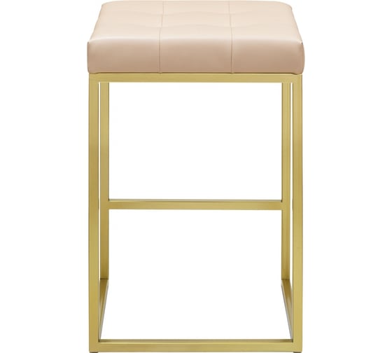 Полубарный стул GreenWeen SOHO золотой/экокожа Light Beige GW-SOHO-G-LEA-LB