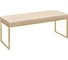 Банкетка GreenWeen ALBA золотая/экокожа Light Beige GW-ALBA-LEA-110G-LB 1