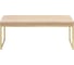 Банкетка GreenWeen ALBA золотая/экокожа Light Beige GW-ALBA-LEA-110G-LB 2