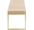 Банкетка GreenWeen ALBA золотая/экокожа Light Beige GW-ALBA-LEA-110G-LB 3
