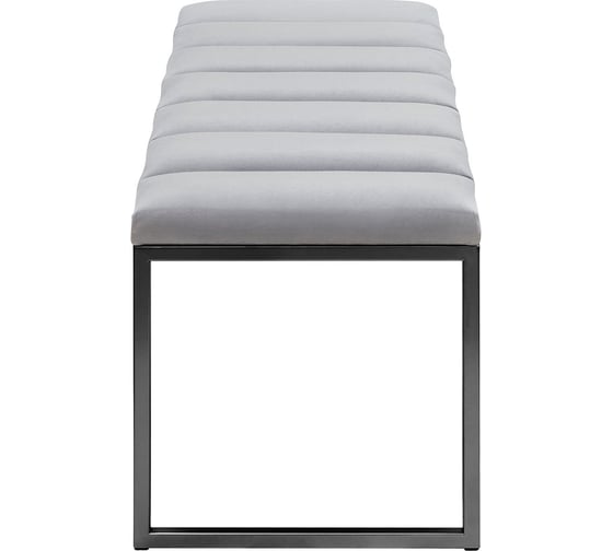 Банкетка GreenWeen ALBA, черная, верх Light Blue, Bulon 1100x400x450 GW-ALBA-LB-110B-BL