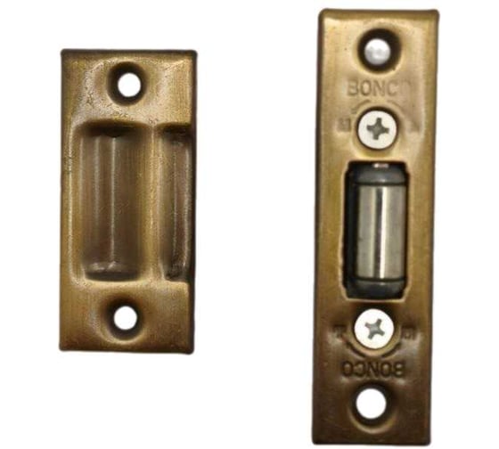 Защелка роликовая без ручек Крепстор, бронза, пакет 2 шт. 4665317041311 1